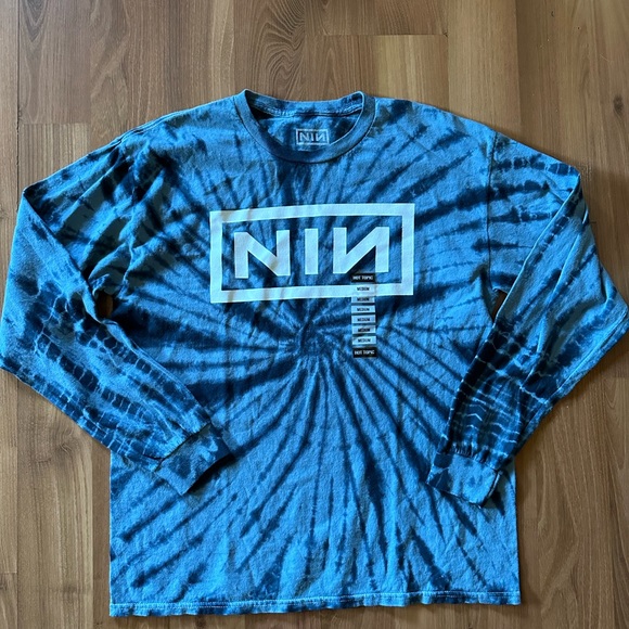 Hot Topic Other - NIN tie dye long sleeved t-shirt NWT Nine Inch Nails Rock N Roll Hot Topic